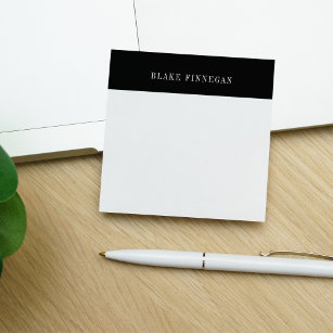 Colorblock Border   Personalized Post-it Notes