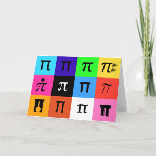 colorblock happy pi day card