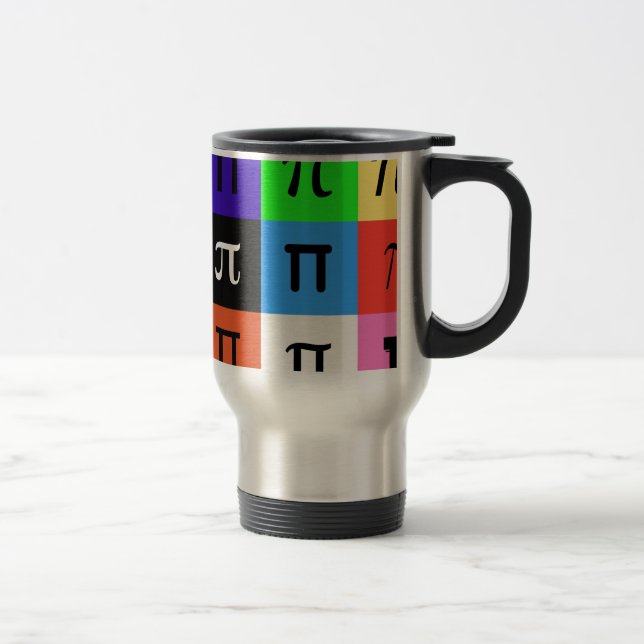 colorblock happy pi day travel mug (Right)