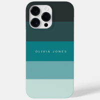 Colorblock Horizontal Stripe Black & Teal