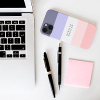 Colorblock Horizontal Stripe Pink, Peach & Purple