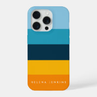 Colorblock Horizontal Striped Colourful Monogram