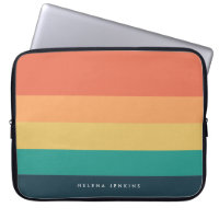 Colorblock Horizontal Striped Colourful Monogram