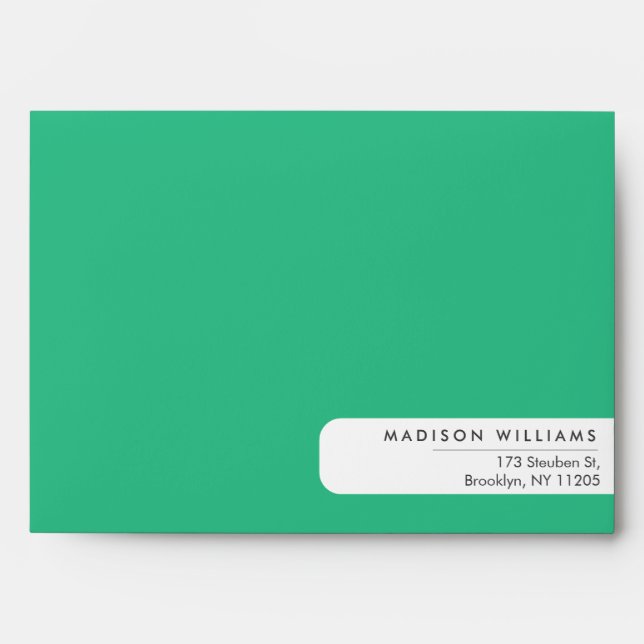 Colorblock Modern Minimalist Simple  Envelope (Front)