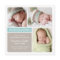 Colorblock Photo Collage Aqua Baby Birth