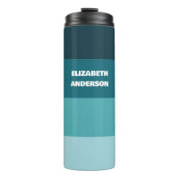 Colorblock Teal Horizontal Stripe