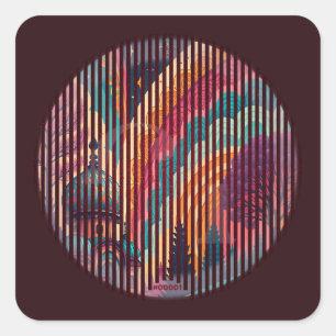 Colorburst Dome Sticker #00001 – Customisable