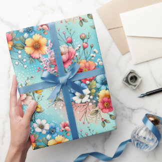 Colorburst Garden Wrapping Paper