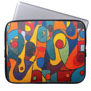 Colorcube 1 Colourful Cubism Laptop Case