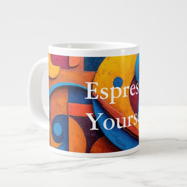 Colorcube 5 Colourful Cubism Speciality Mug (Front Left)
