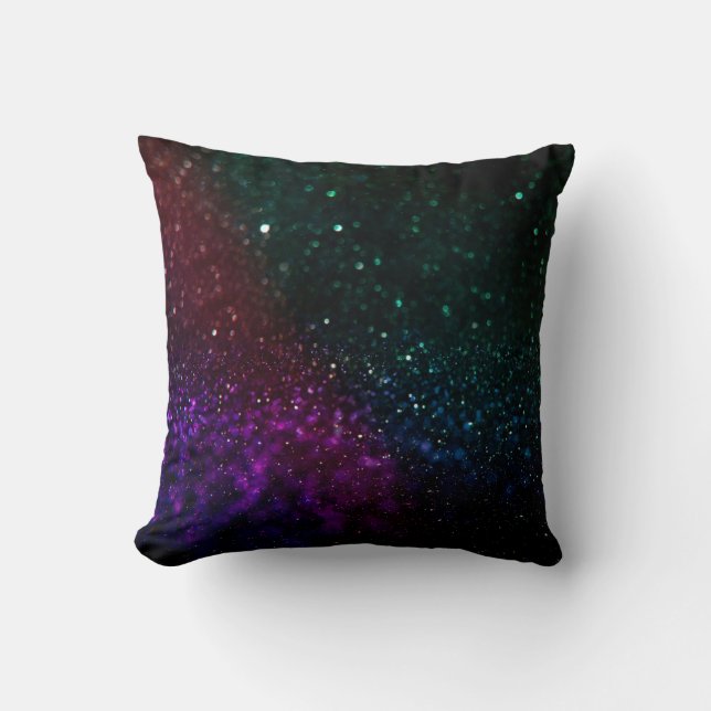 Colored abstract blurred light background cushion (Front)