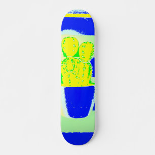 Colored cactus skateboard