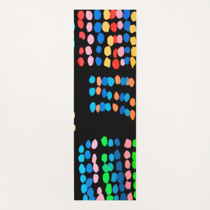 Colored dots yoga mat