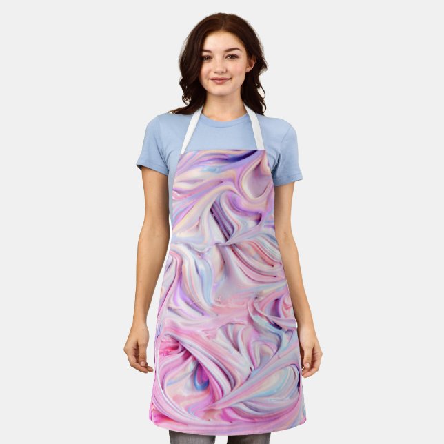 Colored Frosting Swirl Apron (Worn)