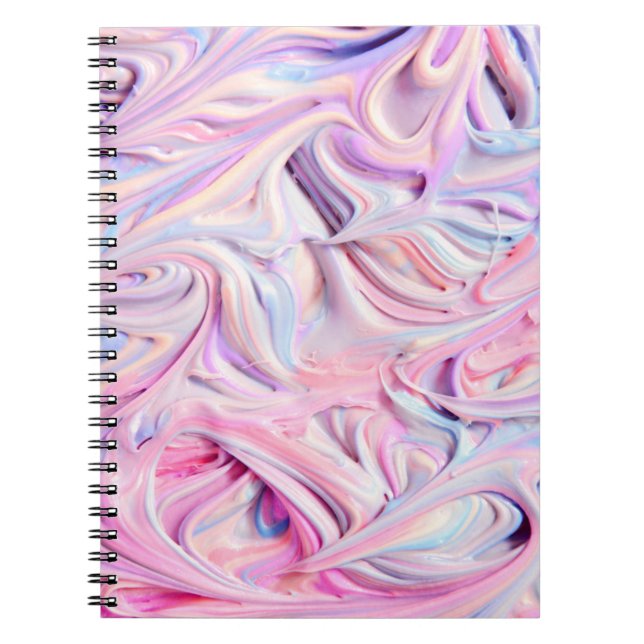 Colored Frosting Swirl Notebook (Front)