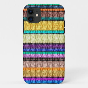 Colored knitting Stripes seamless pattern 1 Case-Mate iPhone Case