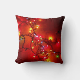 'Colored Lights' Throw Pillow