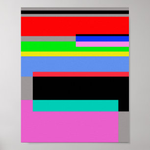 Colored lines poster