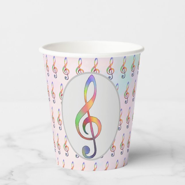 colored note code paper cups (Front)