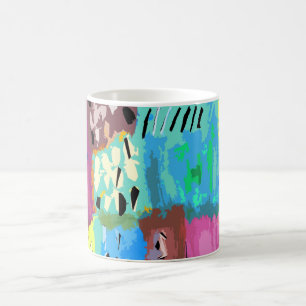 Colored patches coffee mug