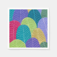 Colored Pencil Leaves Drawing
