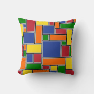 Colored Rectangles  Cushion