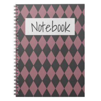 Colored rhombus elegant throw pillow notebook