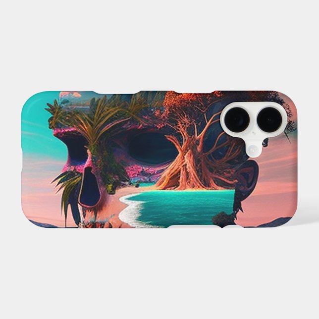 Colored skull head (Back Horizontal)