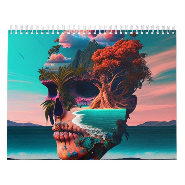 Colored skull head calendar (Cover)