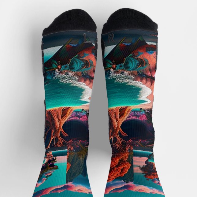 Colored skull head socks (Top)