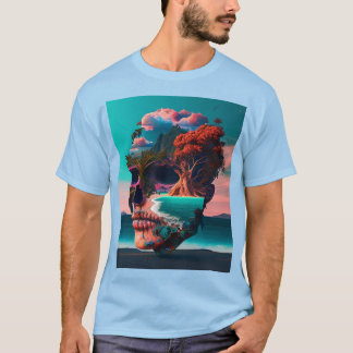 Colored skull head T-Shirt