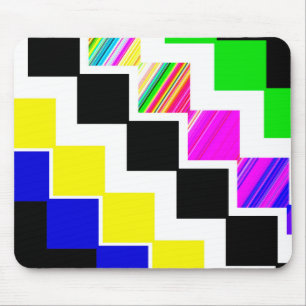 Colored stairs mouse pad