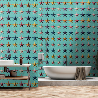 Colored starfish wallpaper
