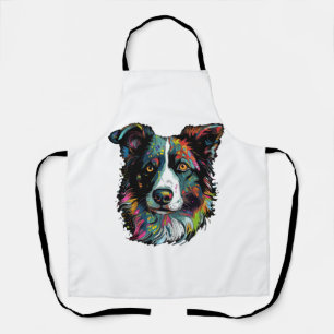 Colorepup Portraits' Border Collie cute Art Apron