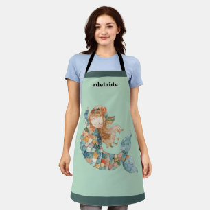 Colorfu Cute Mermaid Apron