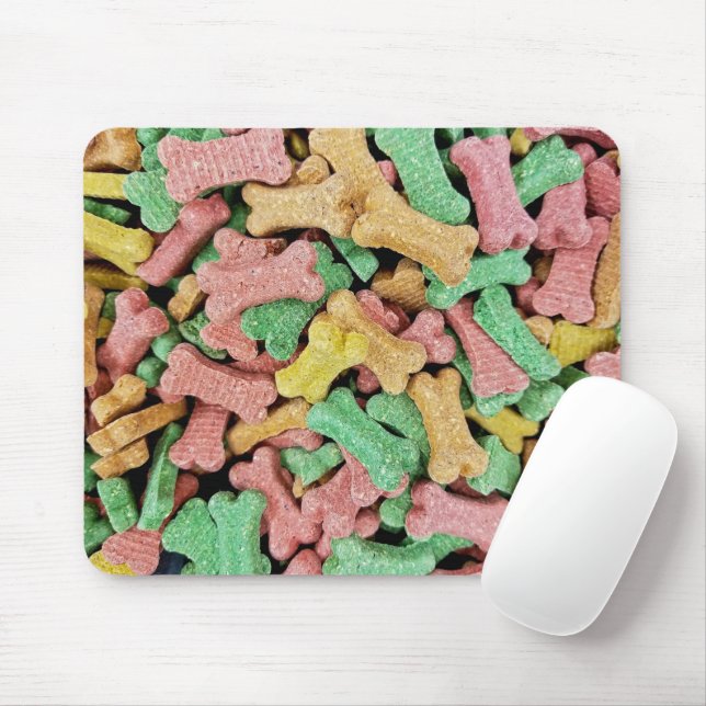 Colorfu Dog Bone Treats Mouse Pad (With Mouse)