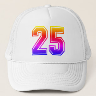 Colorful 25th Birthday Party Trucker Hat