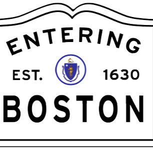 Colorful 2 Sided, Entering Boston MA Cushion