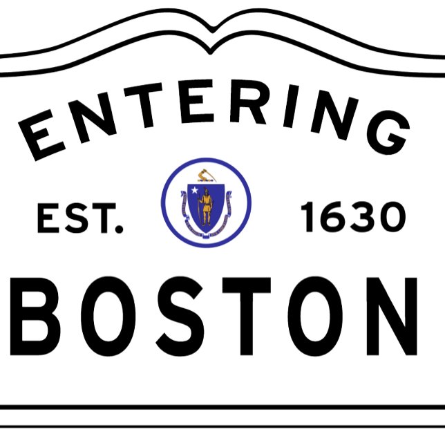 Colorful 2 Sided, Entering Boston MA  Cushion (Creator Uploaded)