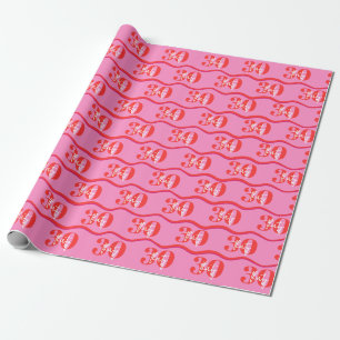 Colorful 30th Birthday Gift Wrap