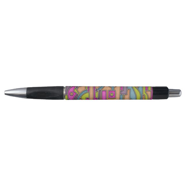 Colorful 60s Mod Geometric Abstract (Front)