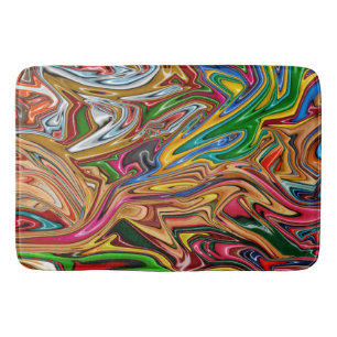 Colorful abstract art       bath mat