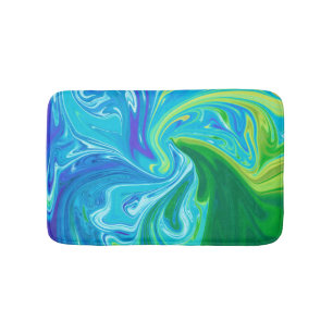 Colorful abstract art bath mat