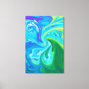 Colorful abstract art canvas print