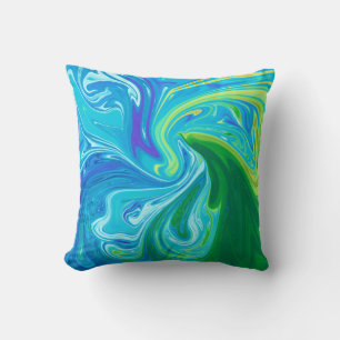 Colorful abstract art cushion