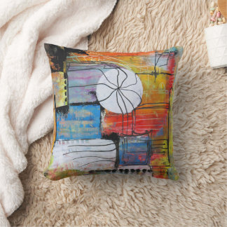 Colorful Abstract Art Cushion