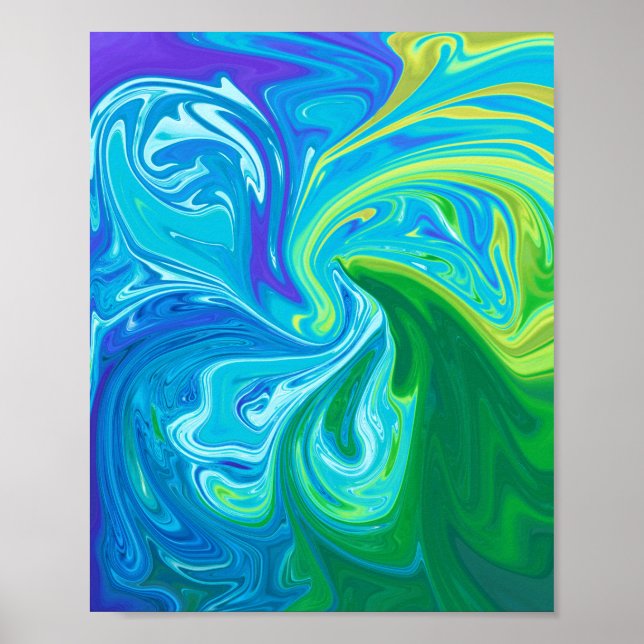 Colorful abstract art poster (Front)