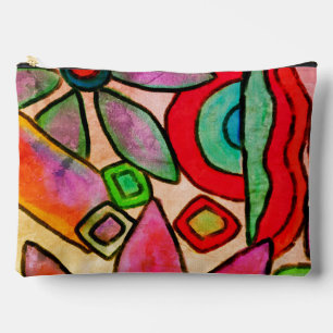 Colorful Abstract Art Zipper Pouch