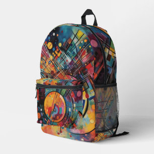 Colorful Abstract Artist Printed Backpack