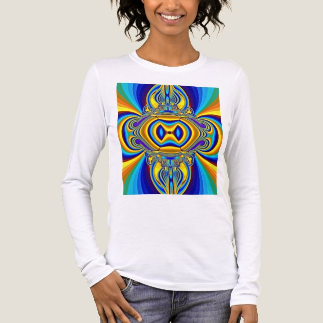 Colorful Abstract Background-14334 Tri-Blend Shirt (Front)